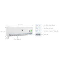 Máy lạnh Sharp Inverter AH-XP10BSW 1.0Hp