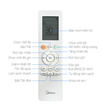Máy lạnh treo tường Midea Inverter MSAGA-13CRDN8 -1.5hp