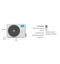 Máy lạnh Midea Inverter MSAGII-13CRDN8 1.5 HP