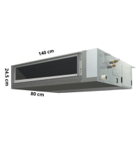 Máy lạnh giấu trần nối ống gió Daikin Inverter FBFC125DVM9/RZFC125DY1 3 pha  -5.0hp (điều khiển dây)