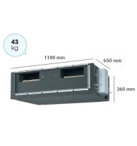 Máy lạnh giấu trần nối ống gió Panasonic S-48PFB1H5B/U-48PNB1H8 - 5.5hp