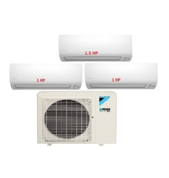 Máy Lạnh Multi Daikin Inverter 1 Dàn Nóng 3 HP + 3 Dàn Lạnh Treo Tường 1 HP - 1.5 HP