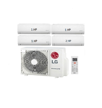 Máy Lạnh Multi LG 1 Dàn Nóng 5 Hp + 4 Dàn Lạnh Treo Tường 1 Hp - 2 Hp