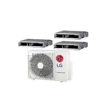 Máy Lạnh Multi LG 1 Dàn Nóng 3.5 Hp + 3 Dàn Lạnh Âm Trần Nối Ống Gió 1 Hp