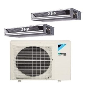 Máy Lạnh Multi Daikin Inverter 1 Dàn Nóng 3.5 HP + 2 Dàn Lạnh Giấu Trần Nối Ống Gió 2 HP
