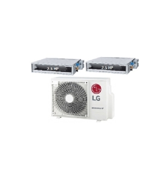 Máy Lạnh Multi LG 1 Dàn Nóng 5 Hp + 2 Dàn Lạnh Âm Trần Nối Ống Gió 2.5 Hp
