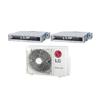 .Máy Lạnh Multi LG 1 Dàn Nóng 2 Hp + 2 Dàn Lạnh Âm Trần Nối Ống Gió 1.5 Hp