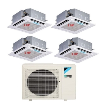 Máy Lạnh Multi Daikin Inverter 1 Dàn Nóng 3.5 HP + 4 Dàn Lạnh Âm Trần 1 HP