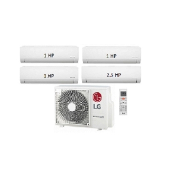 Máy Lạnh Multi LG 1 Dàn Nóng 5 Hp + 4 Dàn Lạnh Treo Tường 1 Hp - 2.5 Hp
