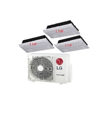 Máy Lạnh Multi LG 1 Dàn Nóng 3.5 Hp + 3 Dàn Lạnh Âm Trần 1 Hướng Thổi 1 Hp - 2 Hp