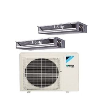 Máy Lạnh Multi Daikin Inverter 1 Dàn Nóng 2 HP + 2 Dàn Lạnh Giấu Trần Nối Ống Gió 1.5 HP