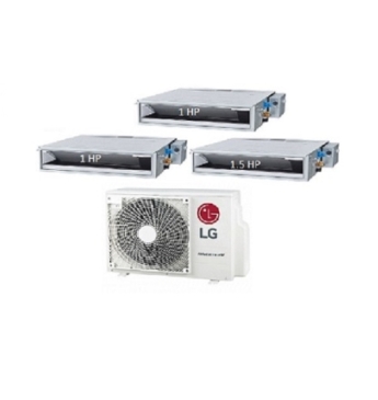 .Máy Lạnh Multi LG 1 Dàn Nóng 3.5 Hp + 2 Dàn Lạnh Âm Trần Nối Ống Gió 1 Hp - 1.5 Hp