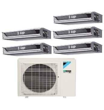 Máy Lạnh Multi Daikin Inverter 1 Dàn Nóng 4 HP + 5 Dàn Lạnh Giấu Trần Nối Ống Gió 1 HP