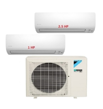 Máy Lạnh Multi Daikin Inverter 1 Dàn Nóng 3 HP + 2 Dàn Lạnh Treo Tường 1 HP - 2.5 HP