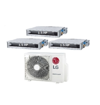 Máy Lạnh Multi LG 1 Dàn Nóng 3.5 Hp + 3 Dàn Lạnh Âm Trần Nối Ống Gió 1.5 Hp 