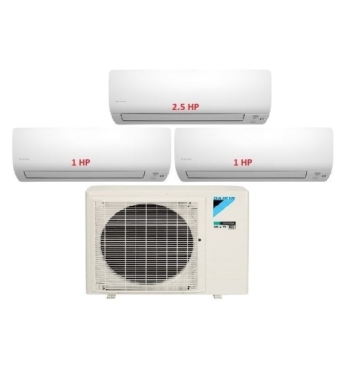 Máy Lạnh Multi Daikin Inverter 1 Dàn Nóng 4 HP + 3 Dàn Lạnh Treo Tường 1 HP - 2.5 HP