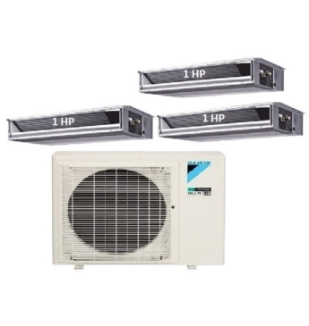 Máy Lạnh Multi Daikin Inverter 1 Dàn Nóng 3 HP + 3 Dàn Lạnh Giấu Trần Nối Ống Gió 1 HP