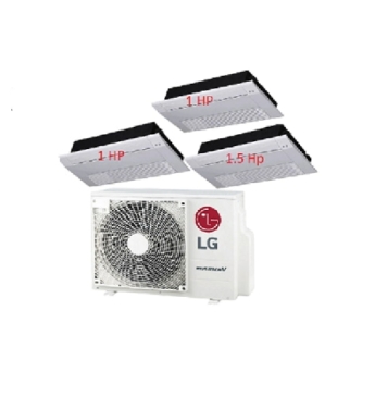 Máy Lạnh Multi LG 1 Dàn Nóng 3.5 Hp + 3 Dàn Lạnh Âm Trần 1 Hướng Thổi 1 Hp - 1.5 Hp