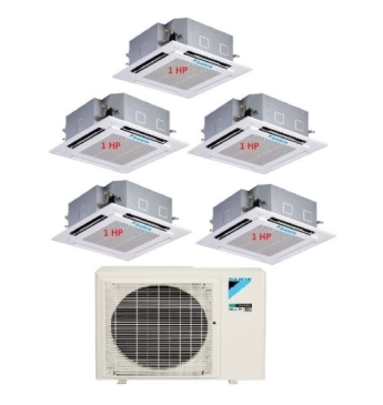 Máy Lạnh Multi Daikin Inverter 1 Dàn Nóng 4 HP + 5 Dàn Lạnh Âm Trần 1 HP