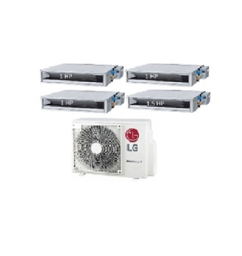 Máy Lạnh Multi LG 1 Dàn Nóng 4 Hp + 4 Dàn Lạnh Âm Trần Nối Ống Gió 1 Hp - 1.5 Hp 