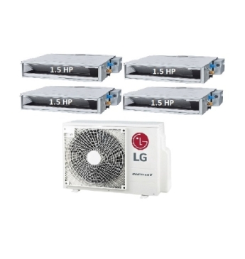 Máy Lạnh Multi LG 1 Dàn Nóng 5 Hp + 4 Dàn Lạnh Âm Trần Nối Ống Gió 1.5 Hp
