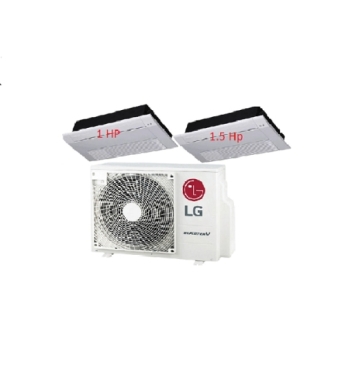 .Máy Lạnh Multi LG 1 Dàn Nóng 2 Hp + 2 Dàn Lạnh Âm Trần 1 Hướng Thổi 1 Hp - 1.5 Hp