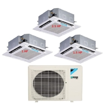 Máy Lạnh Multi Daikin Inverter 1 Dàn Nóng 4 HP + 3 Dàn Lạnh Âm Trần 1 HP - 1.5 HP - 2.5 HP