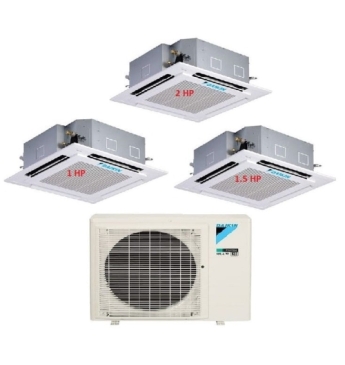 Máy Lạnh Multi Daikin Inverter 1 Dàn Nóng 4 HP + 3 Dàn Lạnh Âm Trần 1 HP - 1.5 HP - 2 HP