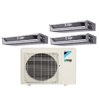 Máy Lạnh Multi Daikin Inverter 1 Dàn Nóng 4 HP + 2 Dàn Lạnh Giấu Trần Nối Ống Gió 1.5 HP-3 HP