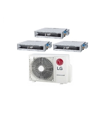 Máy Lạnh Multi LG 1 Dàn Nóng 5 Hp + 3 Dàn Lạnh Âm Trần Nối Ống Gió 2 Hp