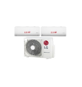Máy Lạnh Multi LG 1 Dàn Nóng 5 Hp + 2 Dàn Lạnh Treo Tường 2.5 Hp