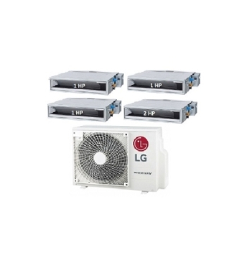 Máy Lạnh Multi LG 1 Dàn Nóng 4 Hp + 4 Dàn Lạnh Âm Trần Nối Ống Gió 1 Hp - 2 Hp