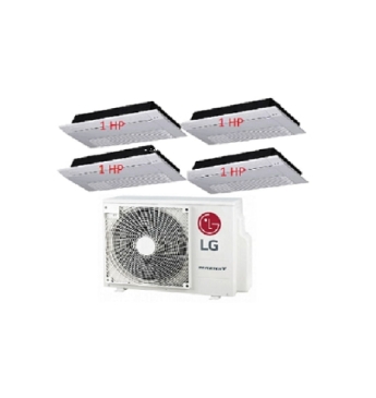 Máy Lạnh Multi LG 1 Dàn Nóng 4 Hp + 4 Dàn Lạnh Âm Trần 1 Hướng Thổi 1 Hp