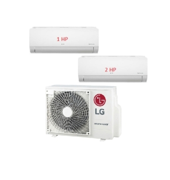 Máy Lạnh Multi LG 1 Dàn Nóng 3 Hp + 2 Dàn Lạnh Treo Tường 1 Hp - 2 Hp