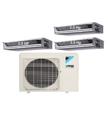 Máy Lạnh Multi Daikin Inverter 1 Dàn Nóng 4 HP + 3 Dàn Lạnh Giấu Trần Nối Ống Gió 1.5 HP